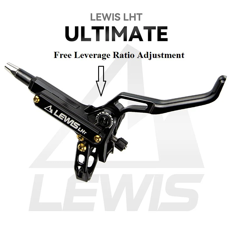 Lewis LHT Ultimate Brake Set - Titanium bolts & Pistons - Black EZmtb K28 Hoses - Image 6