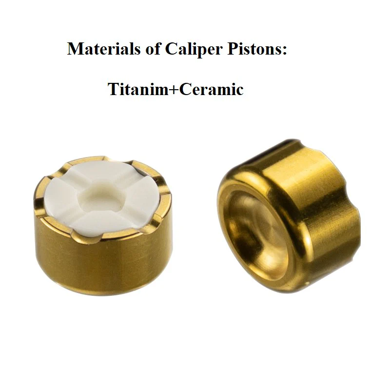 Lewis LHT Ultimate Brake Set - Titanium bolts & Pistons - Black EZmtb K28 Hoses - Image 4